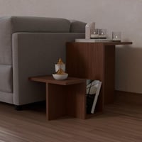 طاولة خدمة جانبية رفين