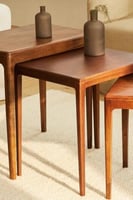 طاوله مربعه خشب بالكامل(3قطع)