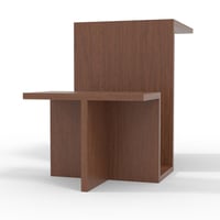 طاولة خدمة جانبية رفين