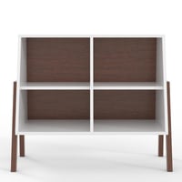 طاولة ارفف جانبية خشبية