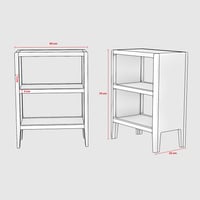 طاولة جانبية خشب بالكامل