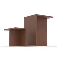 طاولة خدمة جانبية رفين