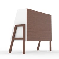 طاولة ارفف جانبية خشبية