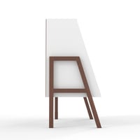 طاولة ارفف جانبية خشبية