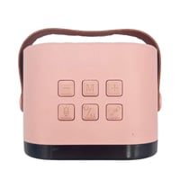 سماعة كاريوكي لاسلكية بإضاءة RGB مع مايكين