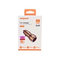 شاحن سيارة ووبو GaN بقوة 66 واط بمنفذي USB-C (مودي...