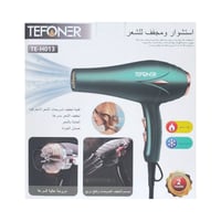 مجفف شعر احترافي عالي السرعة مع هواء ساخن وبارد –...