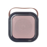 سماعة كاريوكي لاسلكية بإضاءة RGB مع مايكين