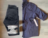 قميص + جنز مقاس ميديم