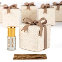 توزيعات عود – بوكس مزخرف بيج (6 قطع)