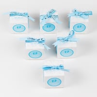 توزيعات مواليد – بوكس سماوي أنيق (6 قطع)