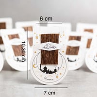 توزيعات رمضان – كرت هلال برقائق عود (12 كرت)