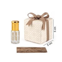 توزيعات عود – بوكس مزخرف بيج (6 قطع)