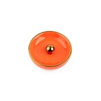 عرض مبخرة دائرية برتقالية مع عود فاخر