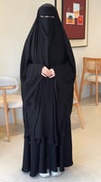 خمار بشت كامل مع نقاب إسلامي
