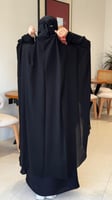 خمار بشت كامل مع نقاب إسلامي