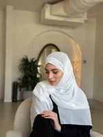 طرحة ربط أبيض