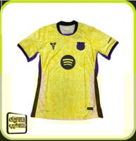 تيشيرت رجالي برشلونة نسخة خاصة الاصفر