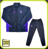 طقم تمارين رجالي برشلونة اسود بنفسجي