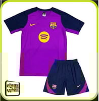 طقم رجالي تمارين برشلونة البنفسجي