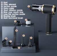 مكنسة كهربائية لاسلكية محمولة 9000 باسكال – متعددة...