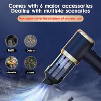 مكنسة كهربائية لاسلكية محمولة 9000 باسكال – متعددة...