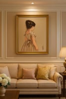 تنفيذ لوحات رسم تشكيلية فنية زيتية على قماش كانفاس