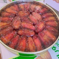 تنكة دائرية 2 كيلو تمر صفري بيشة صافي حبة كبيرة VI...