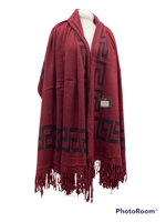 وشاح فندي ، دافئ كبير.