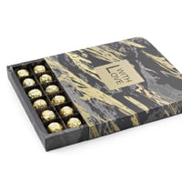 تغليف هدية بخور دخون معمول ذهبي + كرت