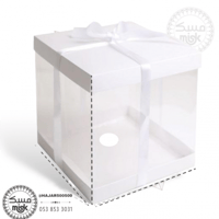 4 بوكسات هدايا شفافة فارغة 26 * 26 *20