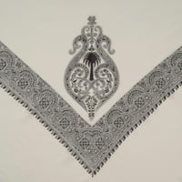 شال باشمينا ملكي فاخر - صوف كشميري 100% - بتصميم ا...