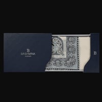 شال باشمينا ملكي فاخر - صوف كشميري 100% - بتصميم ا...