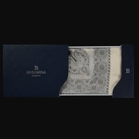 شال باشمينا ملكي فاخر - صوف كشميري 100% - بتصميم ا...