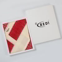 شماغ شتوي احمر بيج شبابي دم الغزال 2025