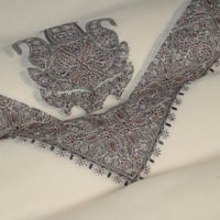 غترة شال ميرينو كشمير الشتوية أصدار 2025 بني داكن