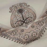 شال باشمينا ملكي فاخر - صوف كشميري 100% - بتصميم ا...