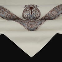 شال باشمينا ملكي فاخر - صوف كشميري 100% - بتصميم ا...