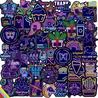 ستيكرات قلو 5 حبات عشوائية | glow sticker