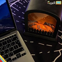 ديكور دفاية الحطب مكتبية بدون حرارة | FIREPLACE LE...