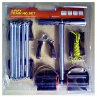 جهاز تمرين للجسم بالكامل 4 في 1 مع مجموعة