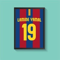 لوحة برشلونة لامين يمال