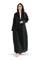 عباية كريب بتطريز اسود