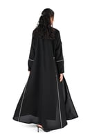 عباية كلوش بقيطان ابيض