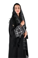 عباية انترنت بتطريز في الكم