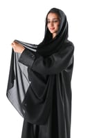 عباية كريب مع جكار