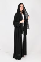 عباية بلاك بيري كلوش بدنتيل