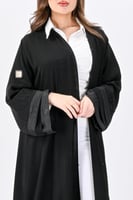 عباية بلاك بيري بفصوص على الكم