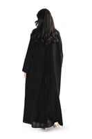 عباية كريب بتطريز اسود