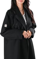 عباية كريب بتطريز اسود